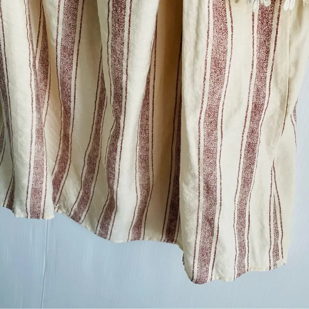 🆕 Altar’d State off the shoulder boho long sleeve dress striped size small NWT - Picture 4 of 11